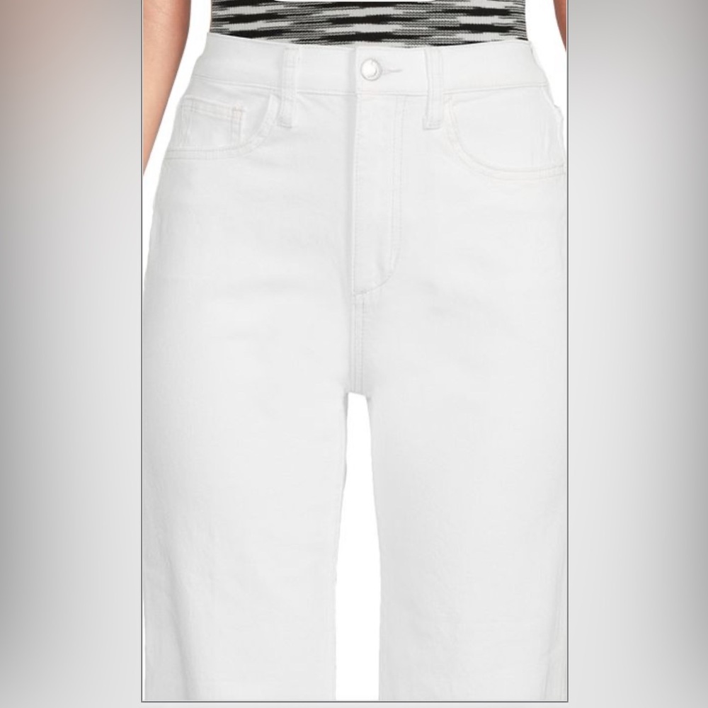 New NWT joes jeans white wide leg crop jeans 25 26
